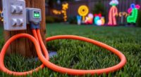 secure outdoor lighting wiring