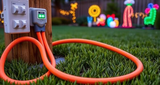 Safe Power Distribution for Yard Displays 35 secure outdoor lighting wiring