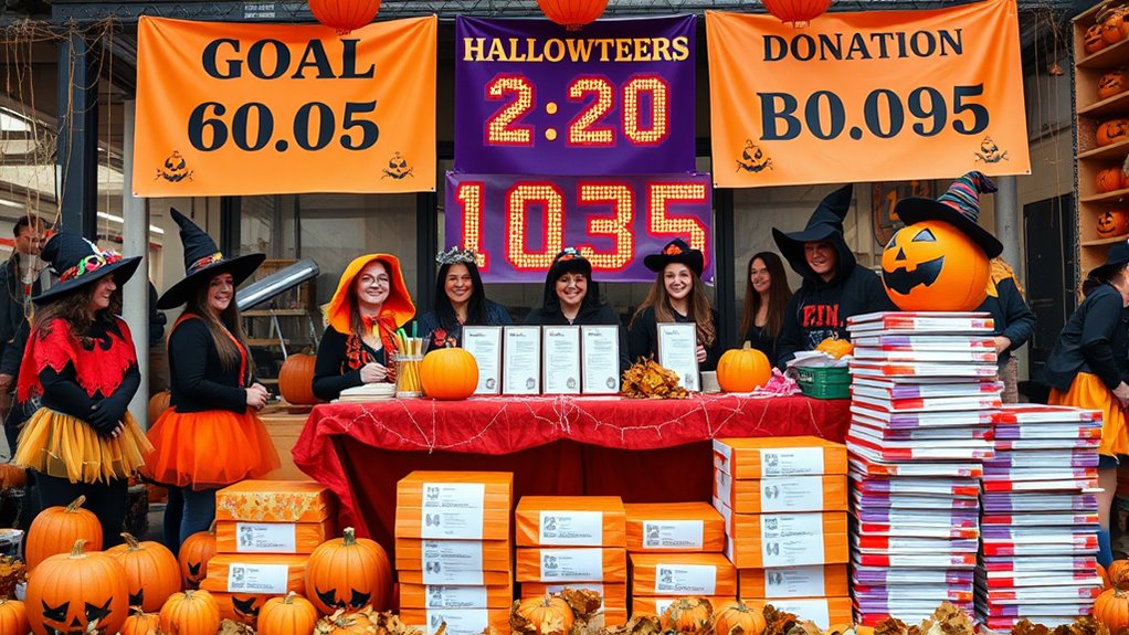 Organizing a Charity Drive With Halloween Energy 9 set goals track donations