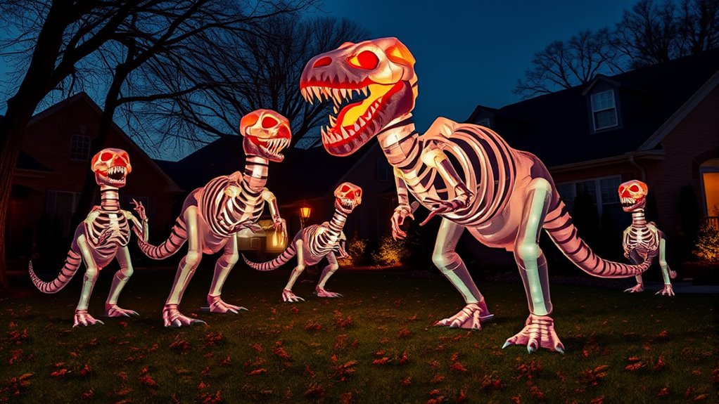 15 Best Halloween Inflatable Skeleton Dinosaurs to Spook Your Yard This Year 33 size lighting durability setup