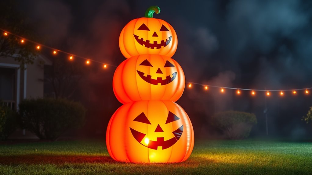 14 Best Halloween Inflatable Pumpkin Stacks That Will Spook and Delight Your Yard 31 size weather stability lighting