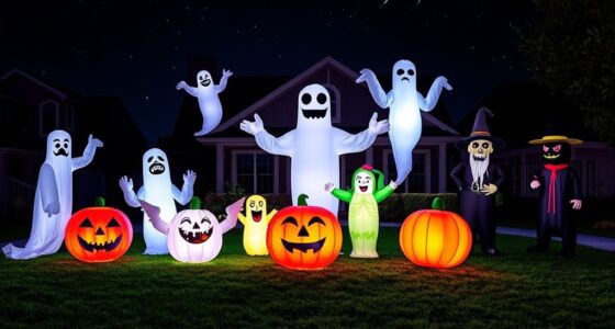 spooky bright inflatable decor