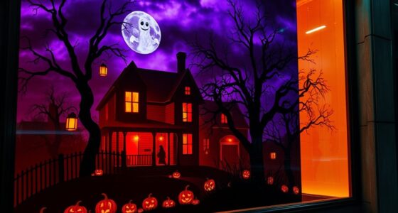 spooky halloween projection films