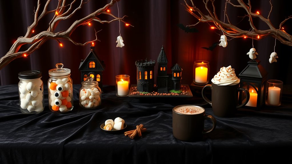 spooky immersive hot chocolate decor