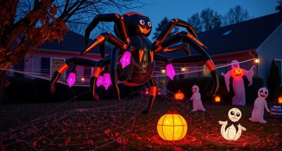 spooky inflatable spider decorations