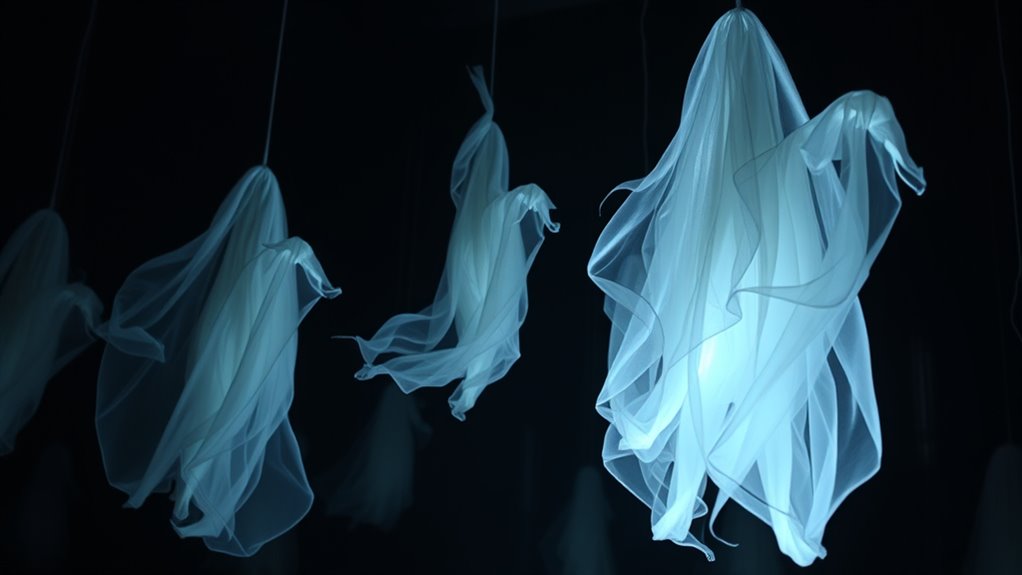 Hanging Ghosts: Forms, Fabrics, and Movement 7 strategic placement enhances haunting
