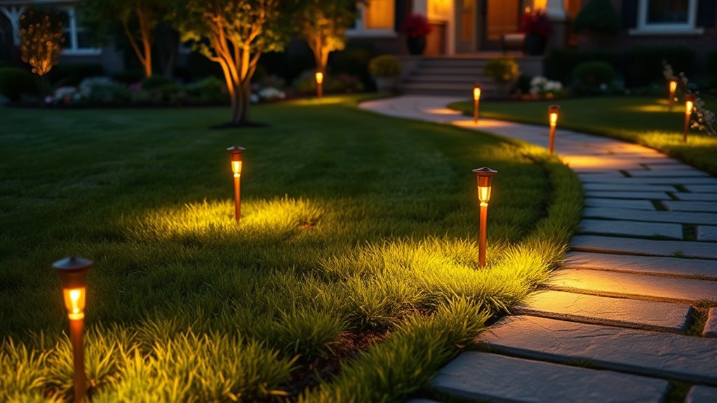Front Yard Lighting: Path Markers and Effects 8 subtle landscape lighting techniques