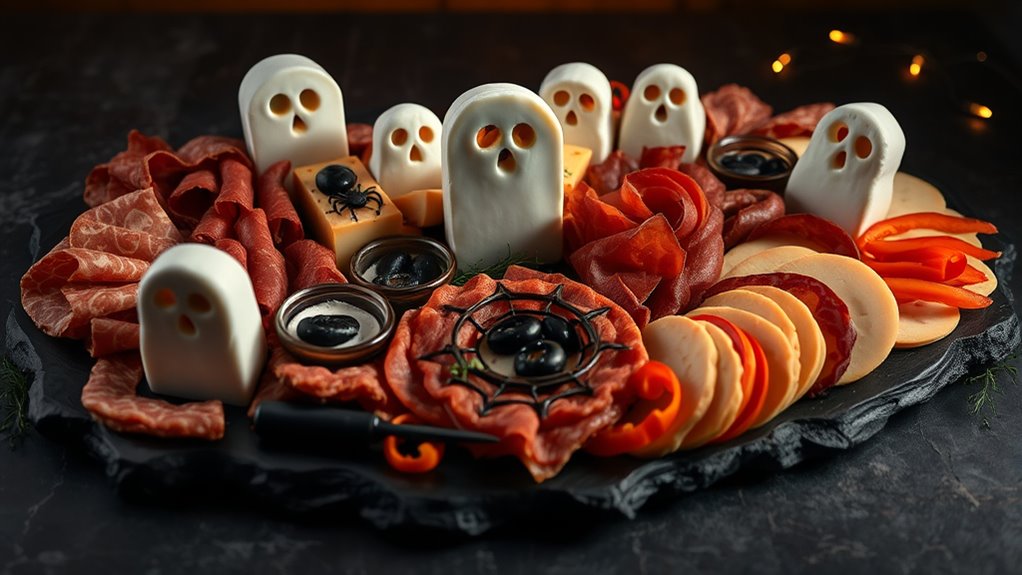 Spooky Charcuterie: Building Themed Boards 6 themed shapes and vibrant designs