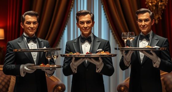 top animatronic butler trays
