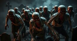 top crawling zombie animatronics