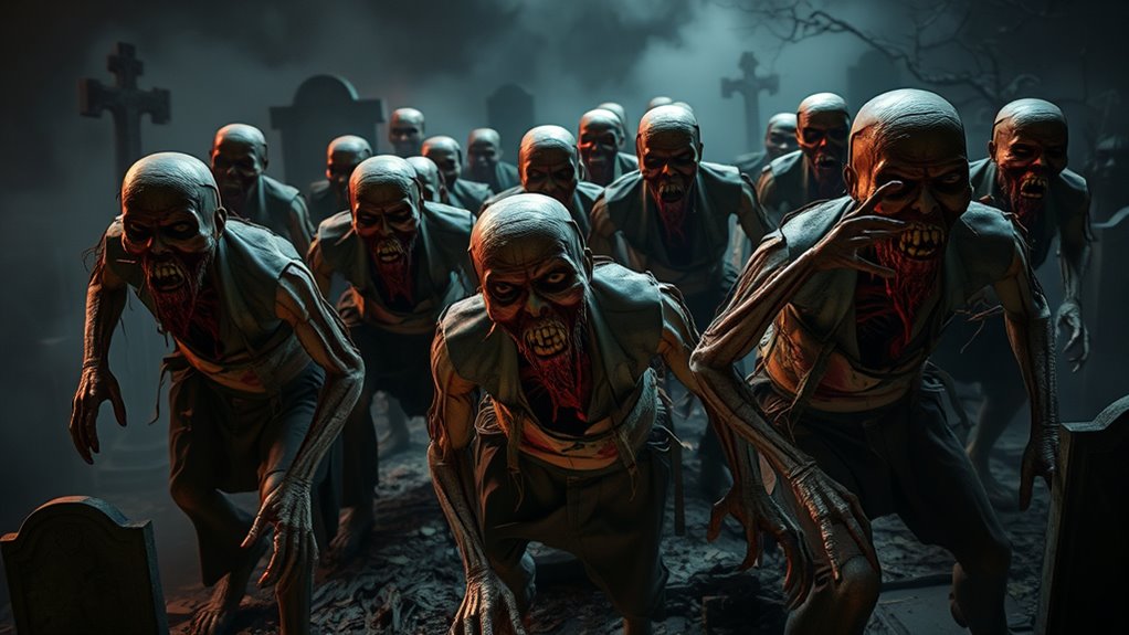 top crawling zombie animatronics