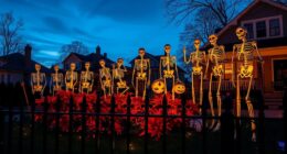top giant skeleton yard displays