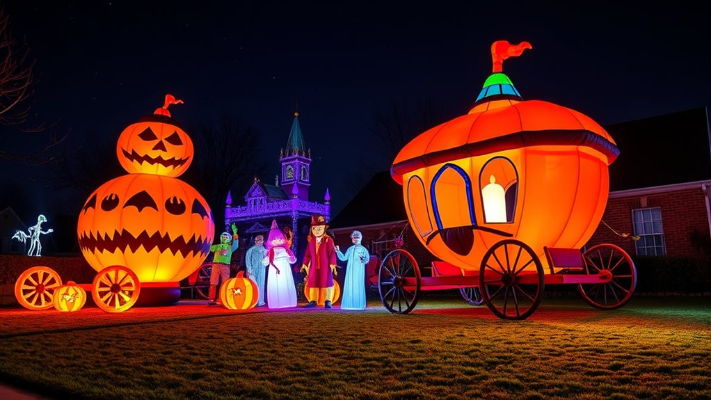 top halloween inflatable carriages