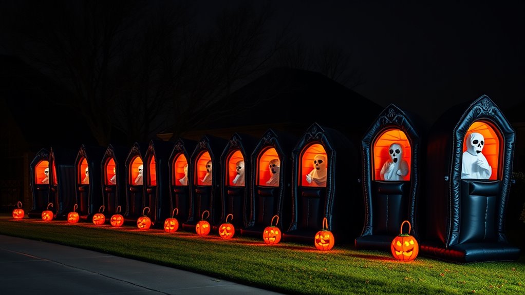 top inflatable halloween hearses