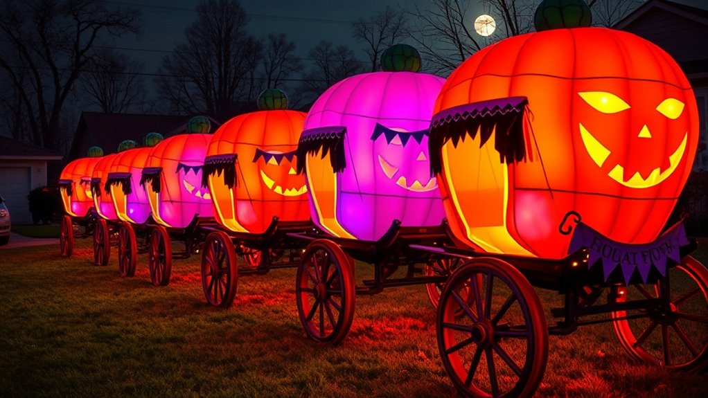 top inflatable pumpkin carriages