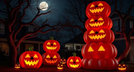 top inflatable pumpkin yard decorations