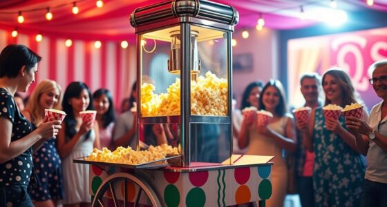 top popcorn machines with carts