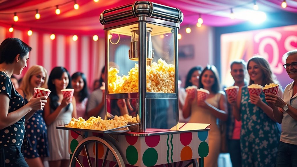 top popcorn machines with carts