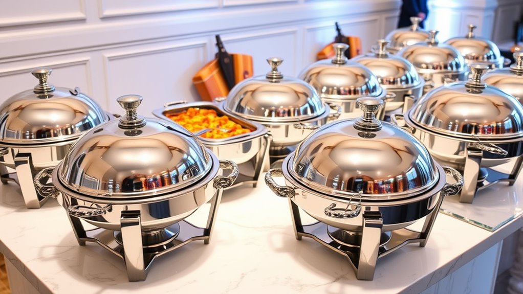 top stainless steel serving sets