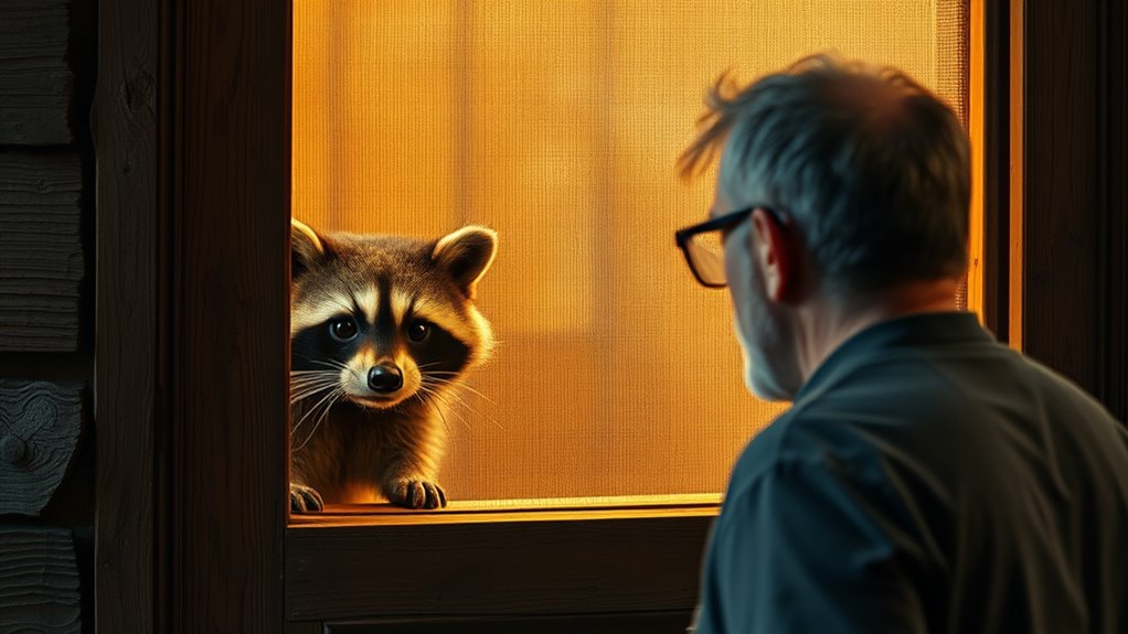 unexpected animal doorstep encounters