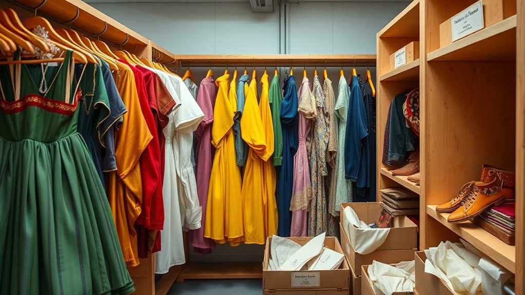 Storing and Maintaining Costumes for Reuse 8 use acid free storage materials