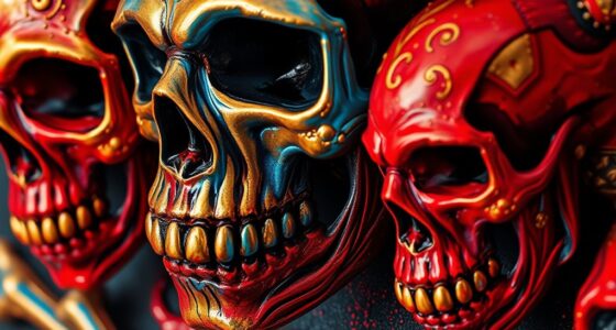 vivid skull and bone finishes