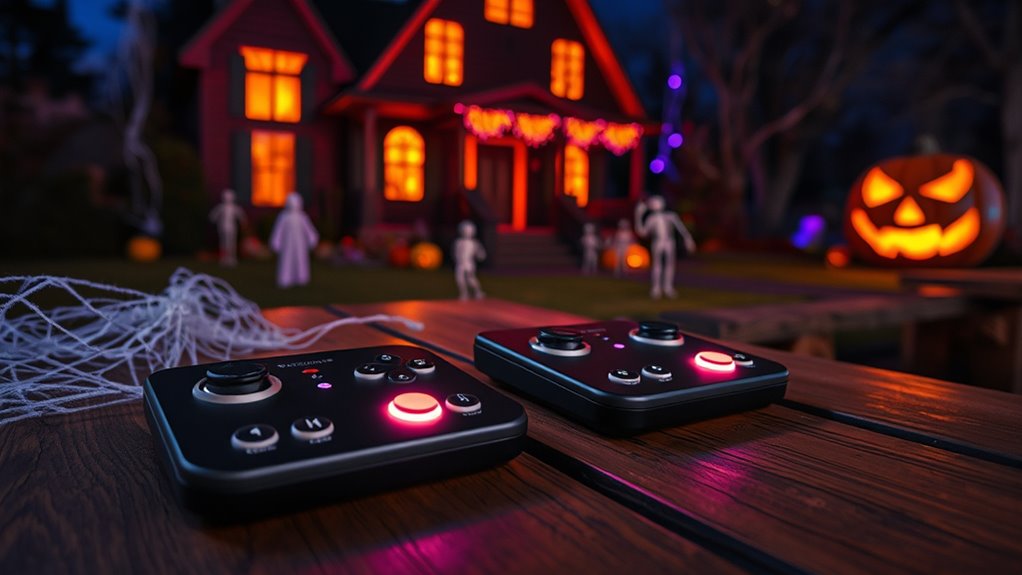 wireless halloween show controls