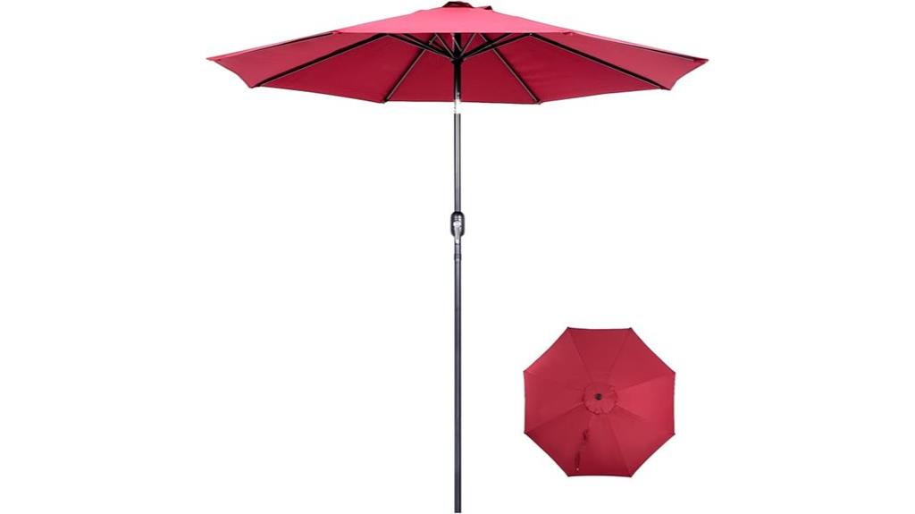 9 foot tilt patio umbrella