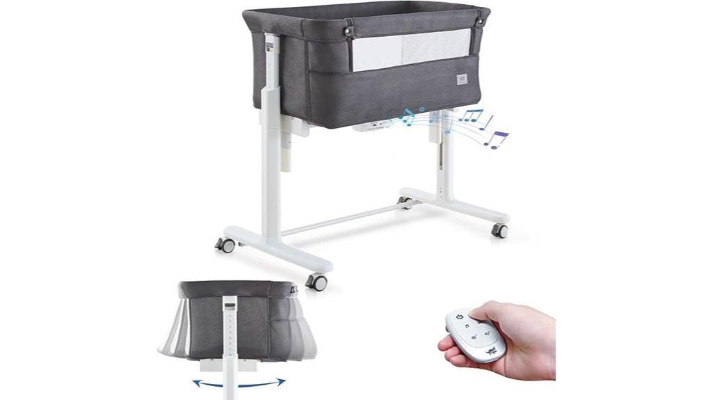15 Best Auto-Rocking Bassinets With Cry Detection for Peaceful Sleep 10 adjustable baby bassinet wheels
