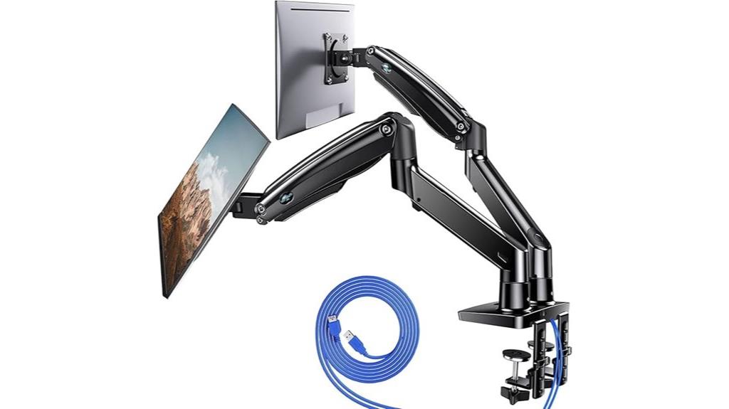 15 Best Adjustable Monitor Arms for Dual Setups in 2025 – Enhanced Comfort and Productivity 4 adjustable dual monitor stand