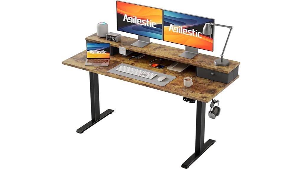 15 Best Sit-Stand Desks With Cable Management Drawers for a Clutter-Free Workspace 11 adjustable electric desk
