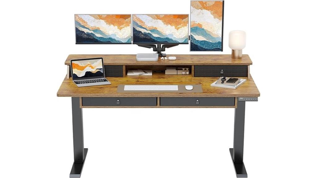 15 Best Sit-Stand Desks With Cable Management Drawers for a Clutter-Free Workspace 3 adjustable electric standing desk