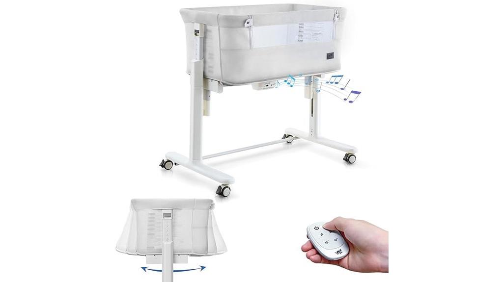 15 Best Auto-Rocking Bassinets With Cry Detection for Peaceful Sleep 14 adjustable height rocking bassinet