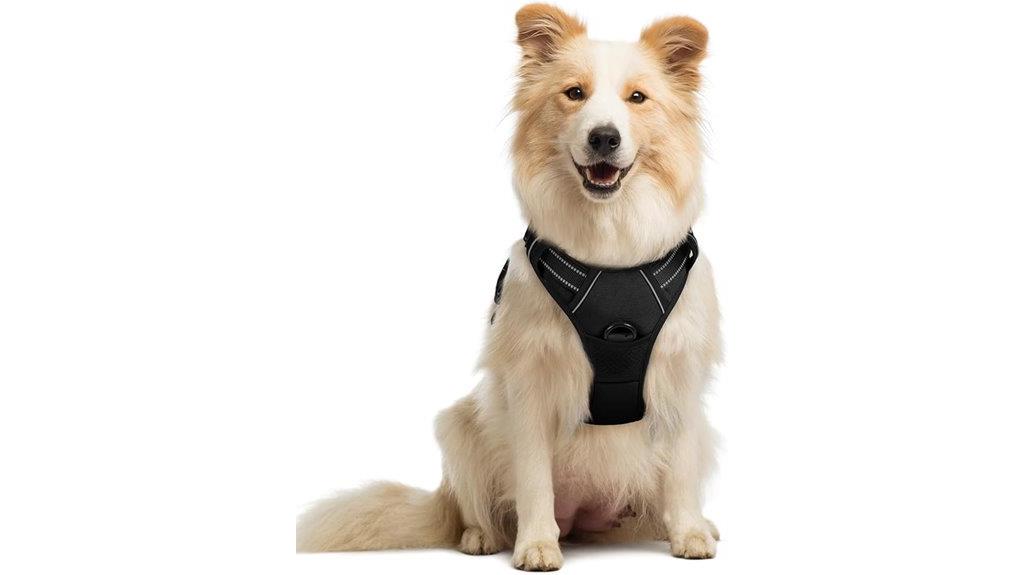 adjustable reflective dog harness