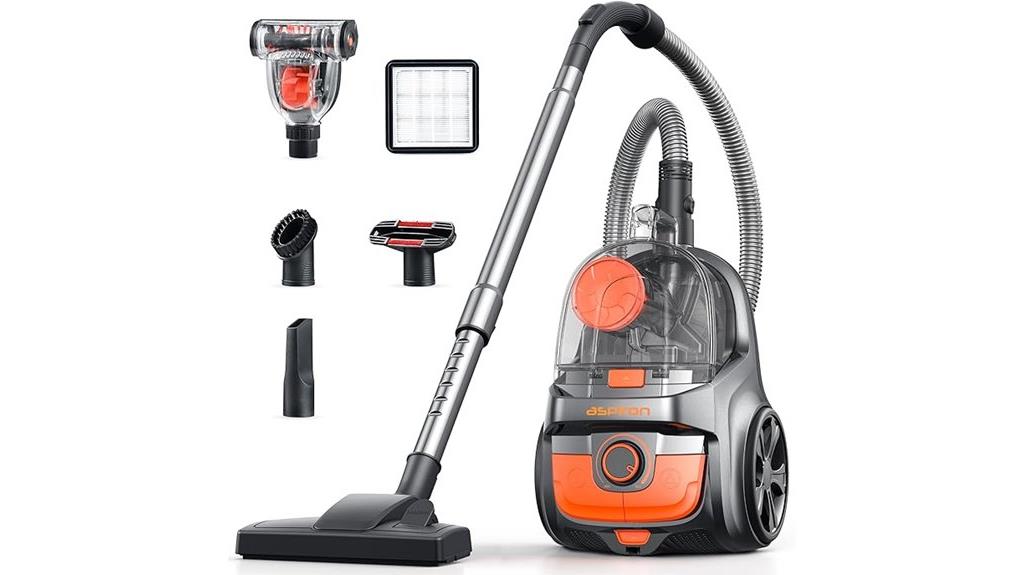 14 Quietest Canister Vacuums for Apartments That Deliver Powerful Cleaning Without the Noise 13 aspiron vacuum 30kpa tools