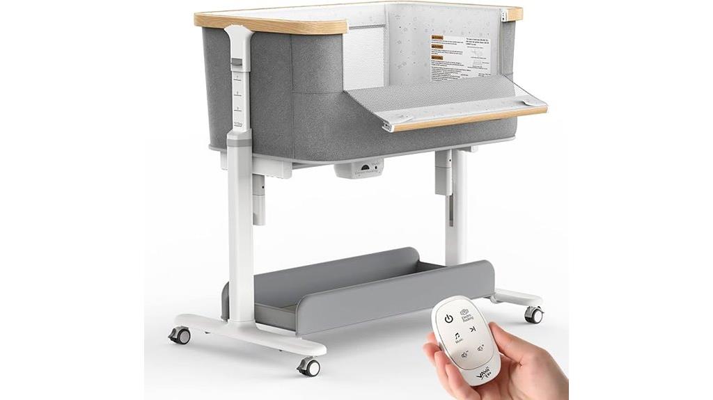 15 Best Auto-Rocking Bassinets With Cry Detection for Peaceful Sleep 12 auto rocking baby bassinet