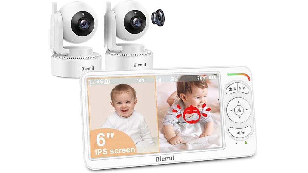 baby monitor with two cameras