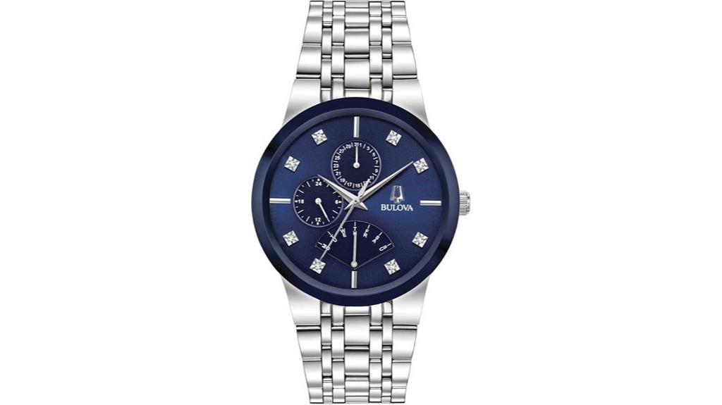 bulova men s diamond dial