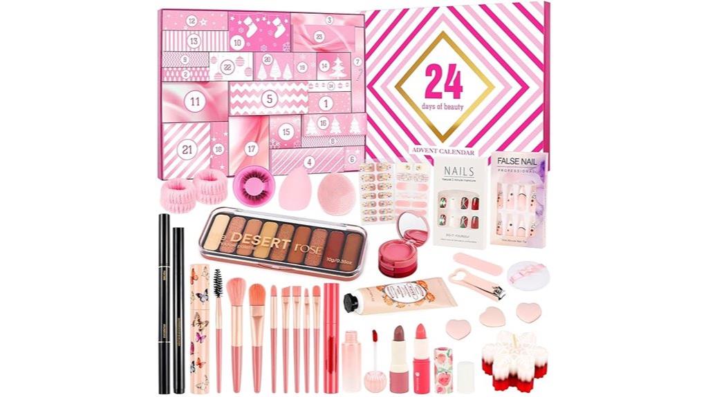 christmas beauty makeup calendar