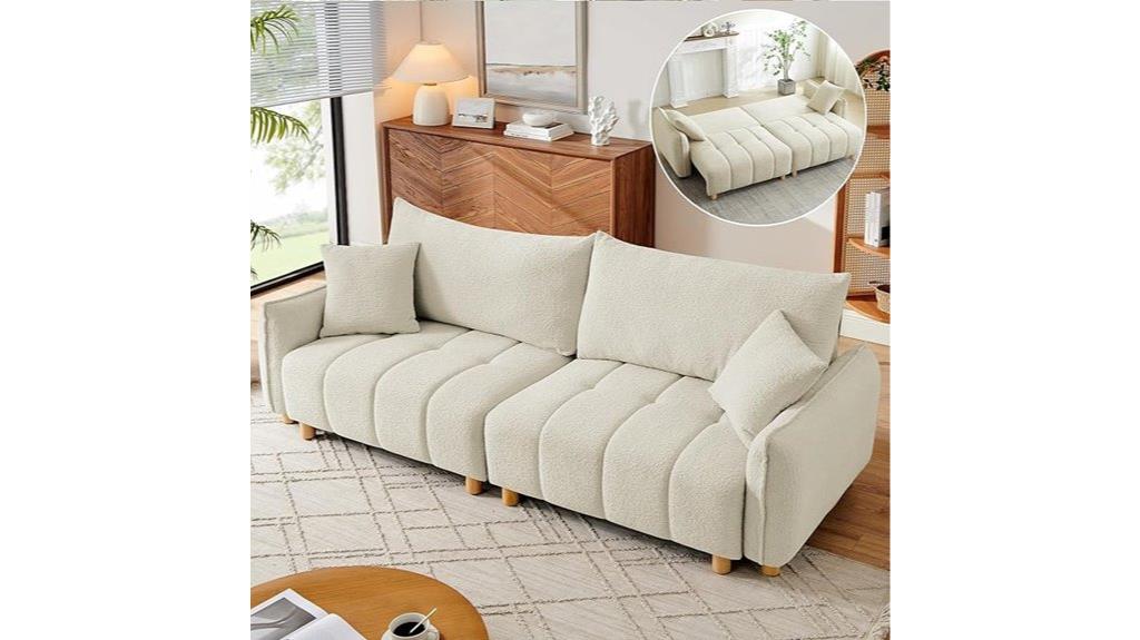 convertible chenille sleeper sofa