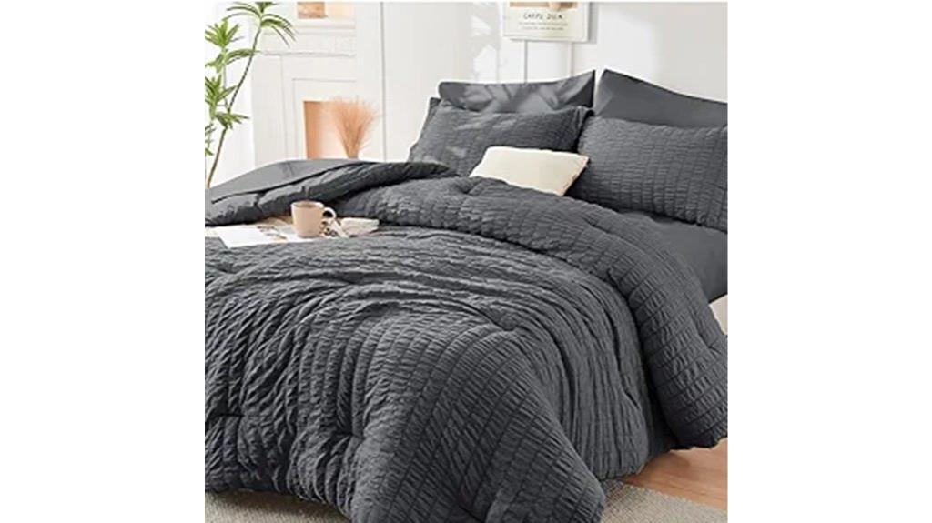 15 Best Luxury Bedding Sets for King-Size Beds That Combine Elegance and Comfort 8 dark grey king comforter