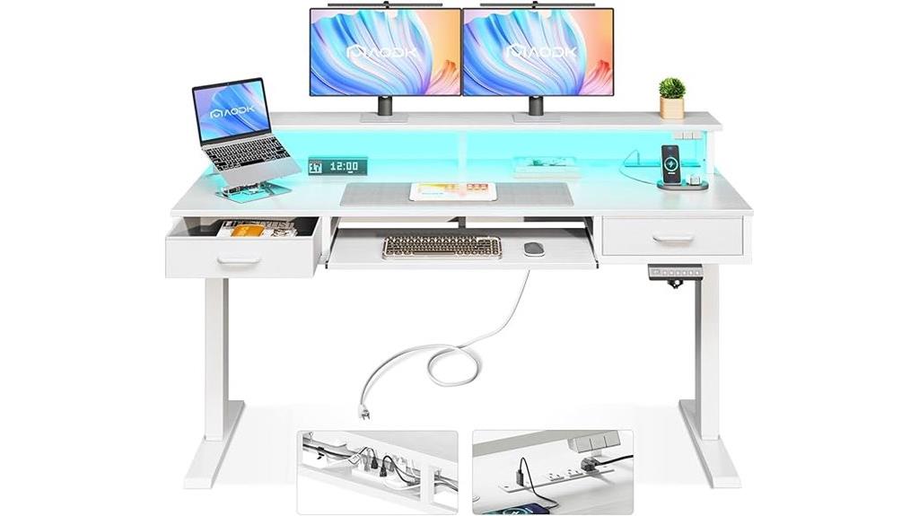 15 Best Sit-Stand Desks With Cable Management Drawers for a Clutter-Free Workspace 4 electric desk with drawers