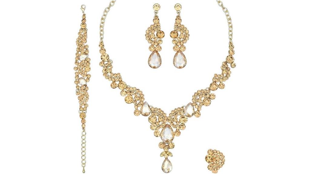 elegant bridal crystal jewelry