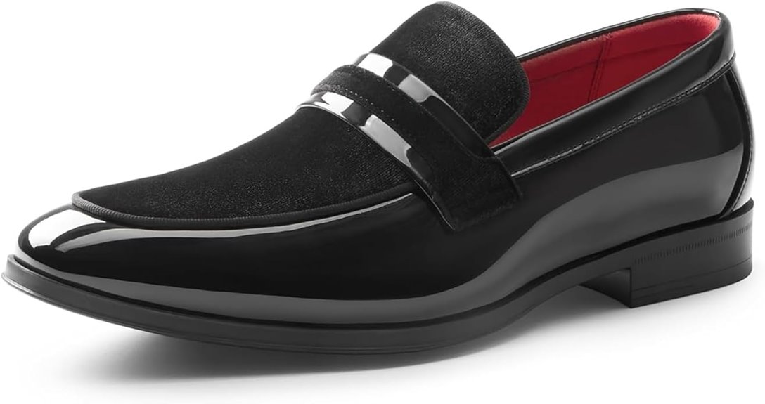 elegant velvet slip on loafers