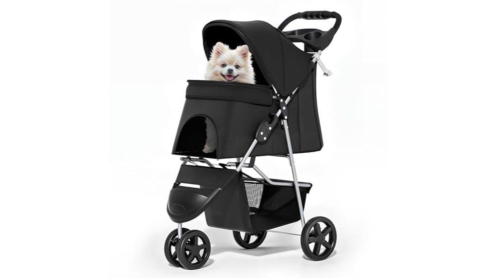 15 Best Pet Strollers for Small Dogs That Combine Comfort and Convenience 8 foldable pet stroller with cover
