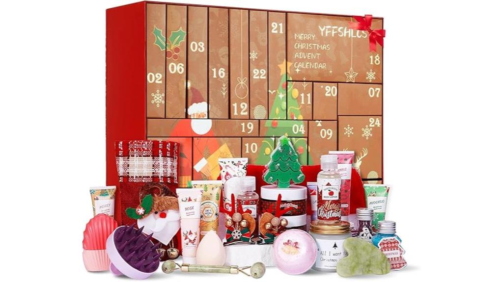 holiday bath gift calendar
