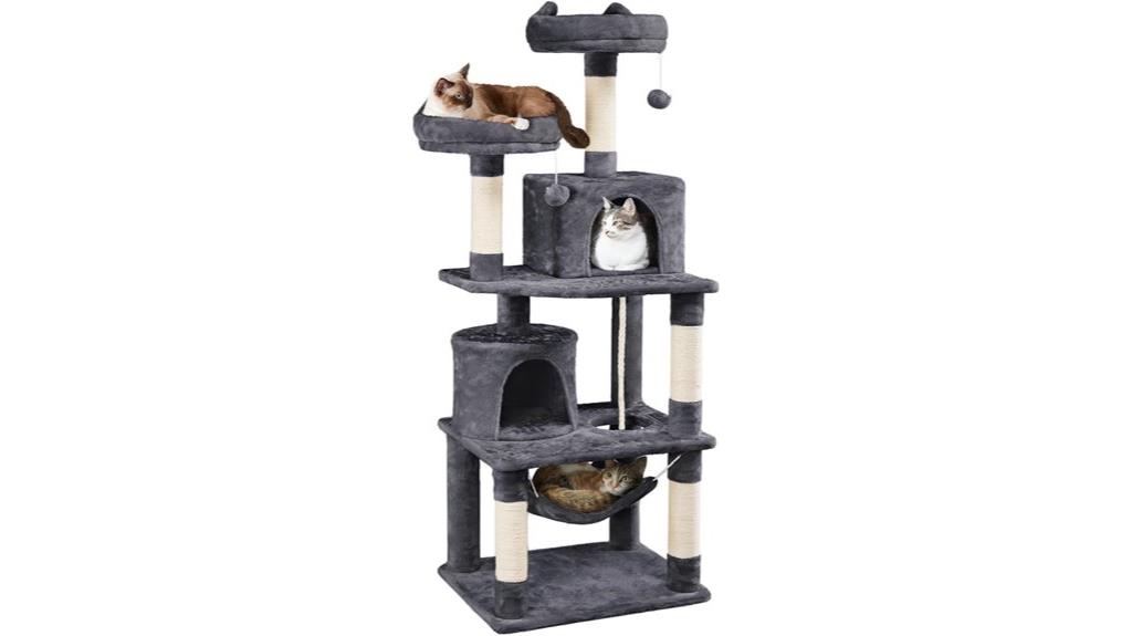 large cat tree with perches