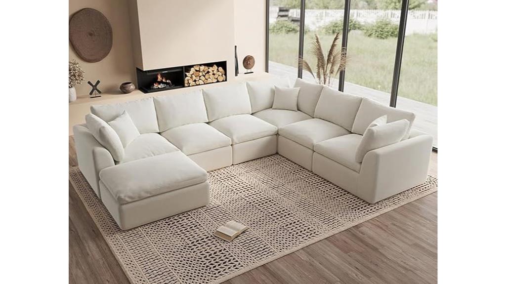 large cloud shaped couch