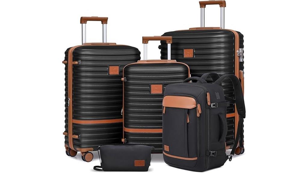 lightweight 5 piece travel set