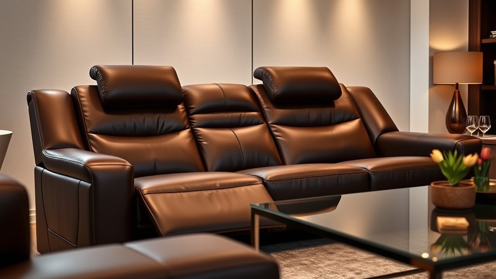 luxurious power reclining sofas